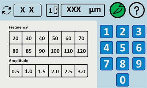 9000SMZ Parameters Screen 9000SMZ Parameters Screen